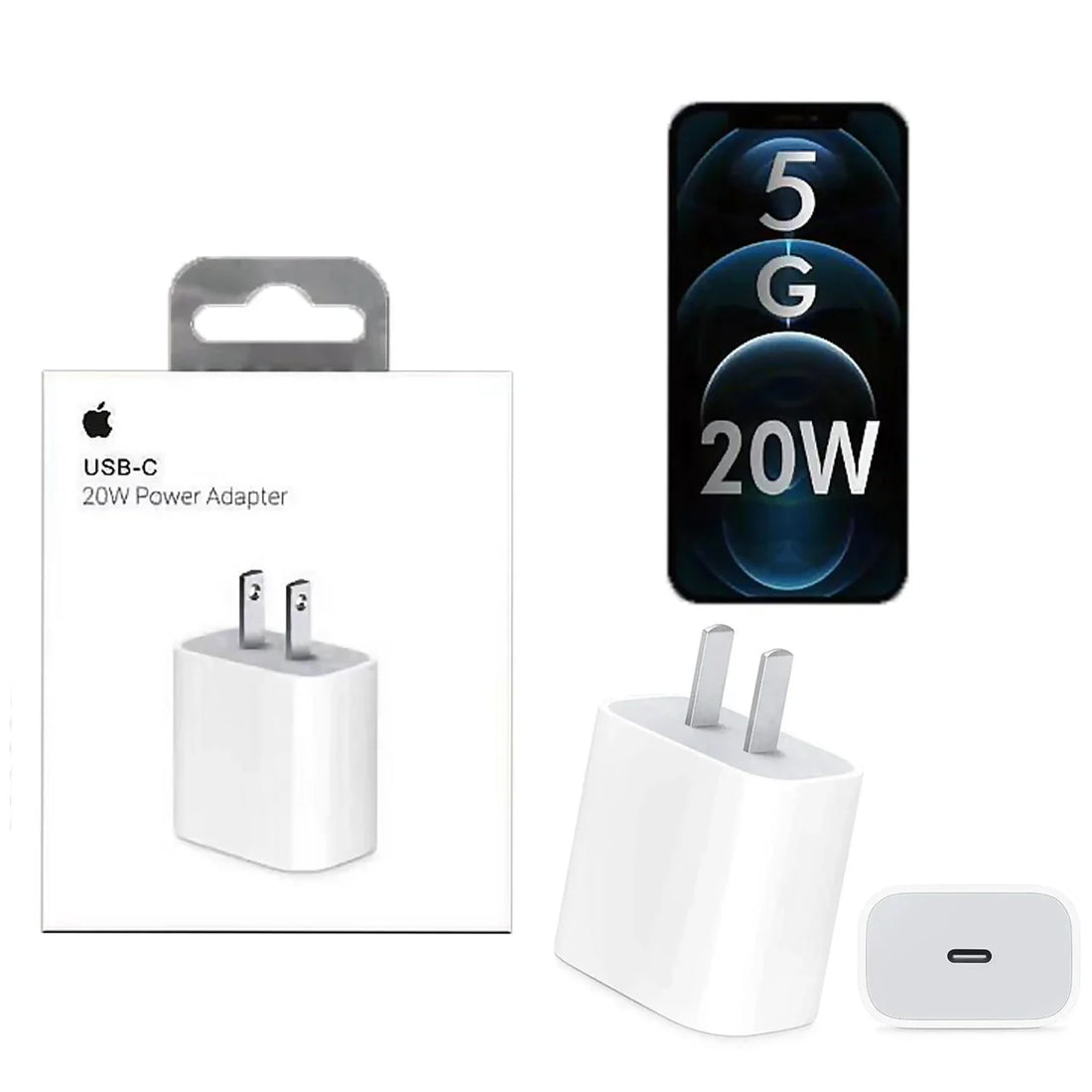 iPhone USB-C 20W Power Adapter  2 Pin